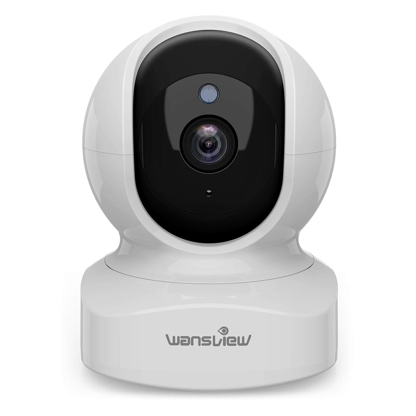 2K Indoor WiFi Security Camera with Night Vision, Motion Tracking, Two-Way Audio, Pan Tilt Control, App Alerts, Local and Cloud Storage, Works with Alexa (White)